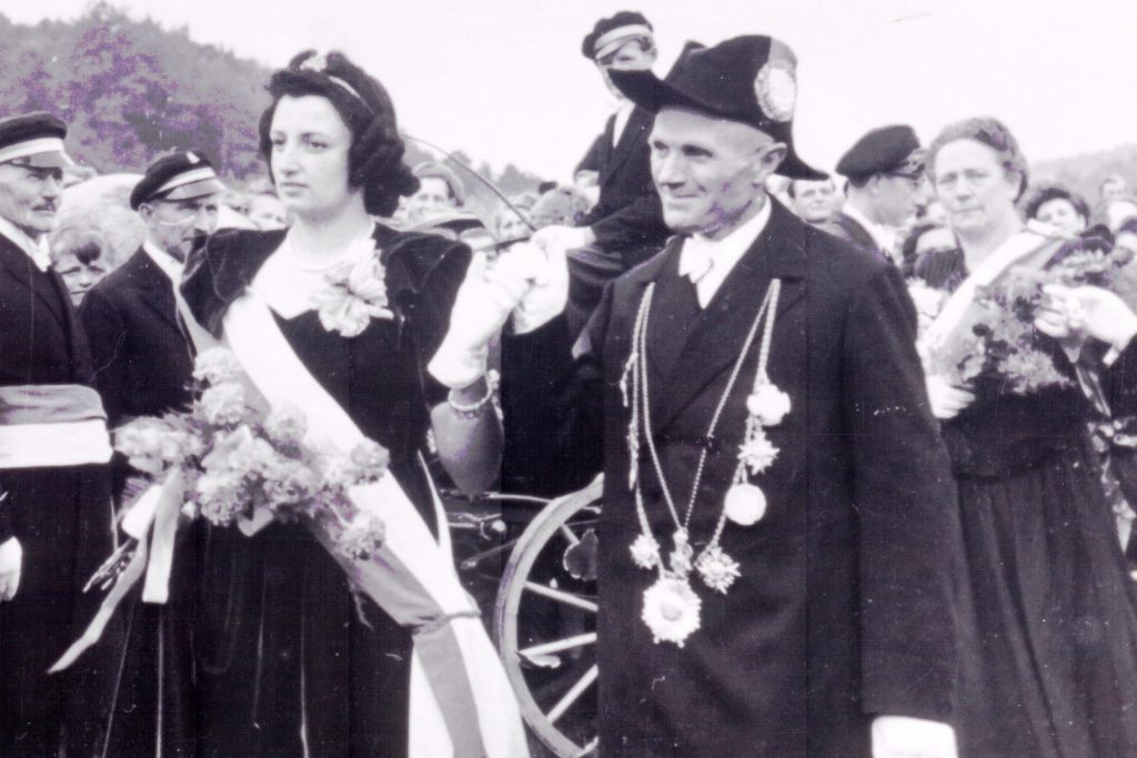 Majestäten in Welda 1949
